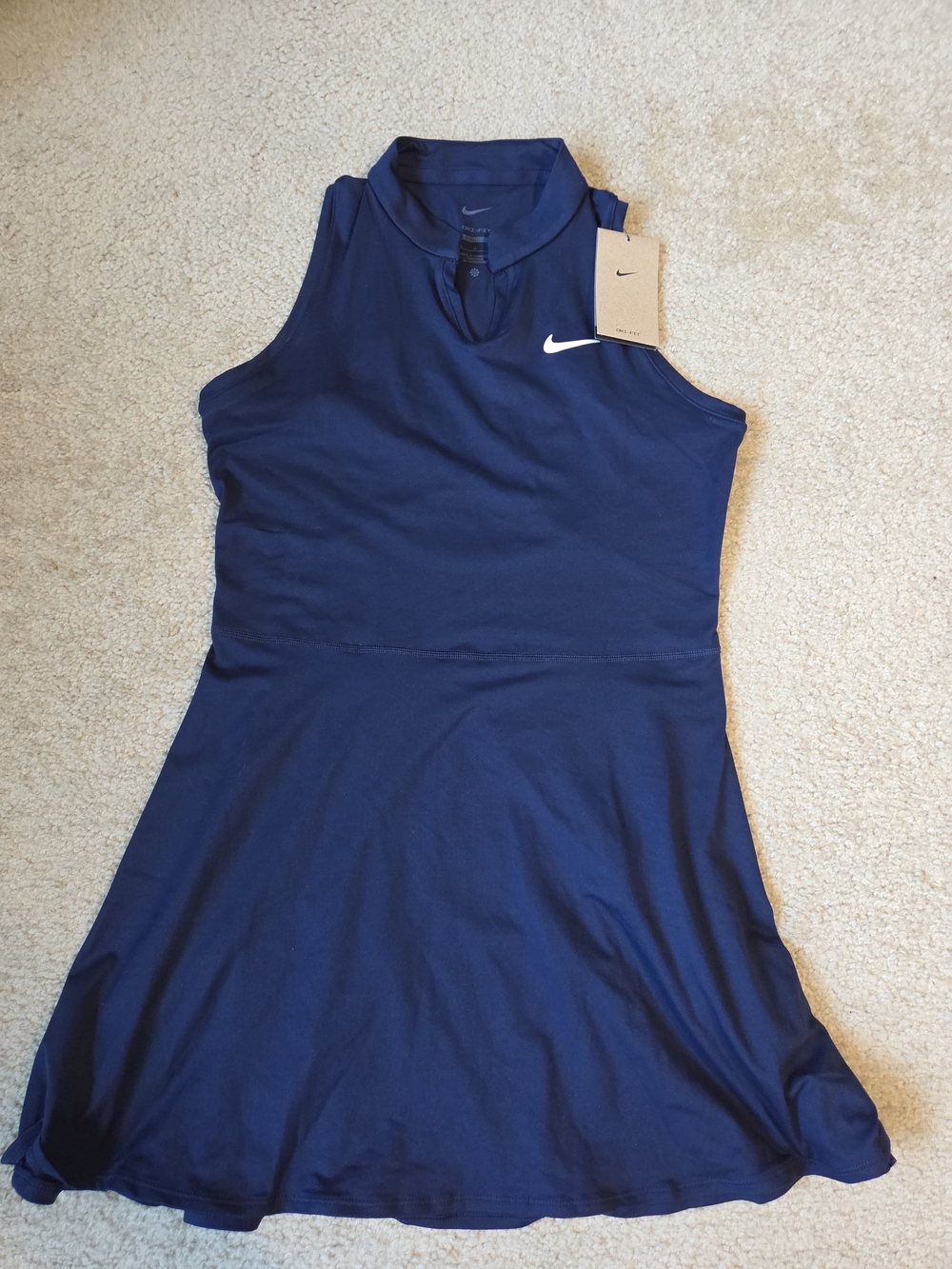 Nike Women's Navy Sleeveless Tennis/Exercise Dress Size Medium